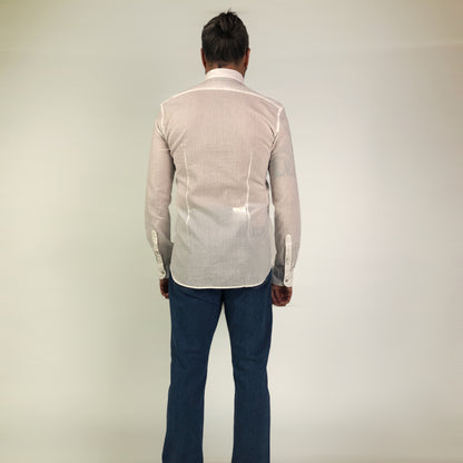 CAMICIA COLLO FRANCESE SEERSUCKER