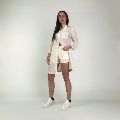 CAMICIA OVER COREANA LINO