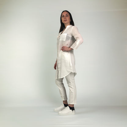 CAMICIA OVER COREANA LINO