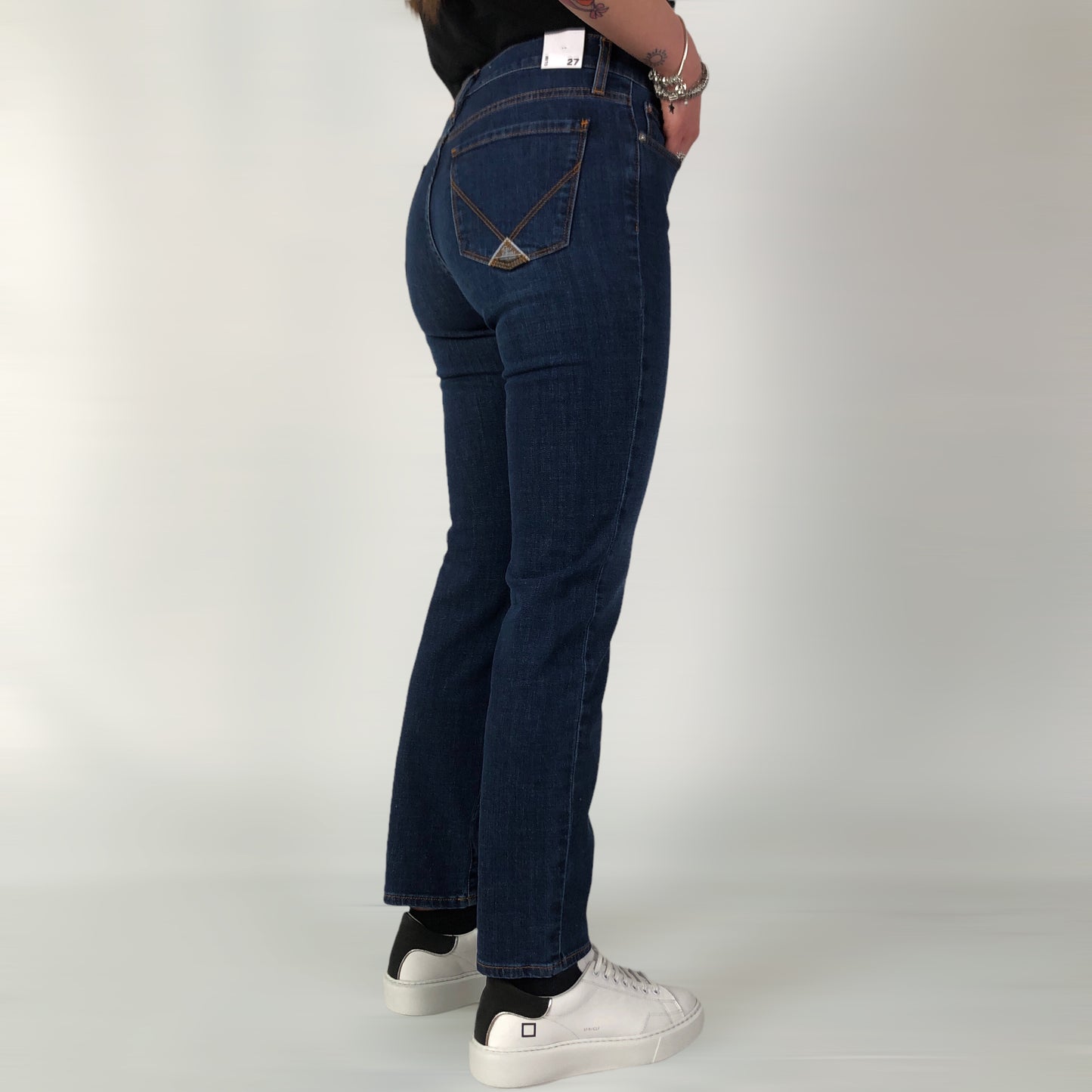 JEANS CROPPED DENIM STRETCH FLO