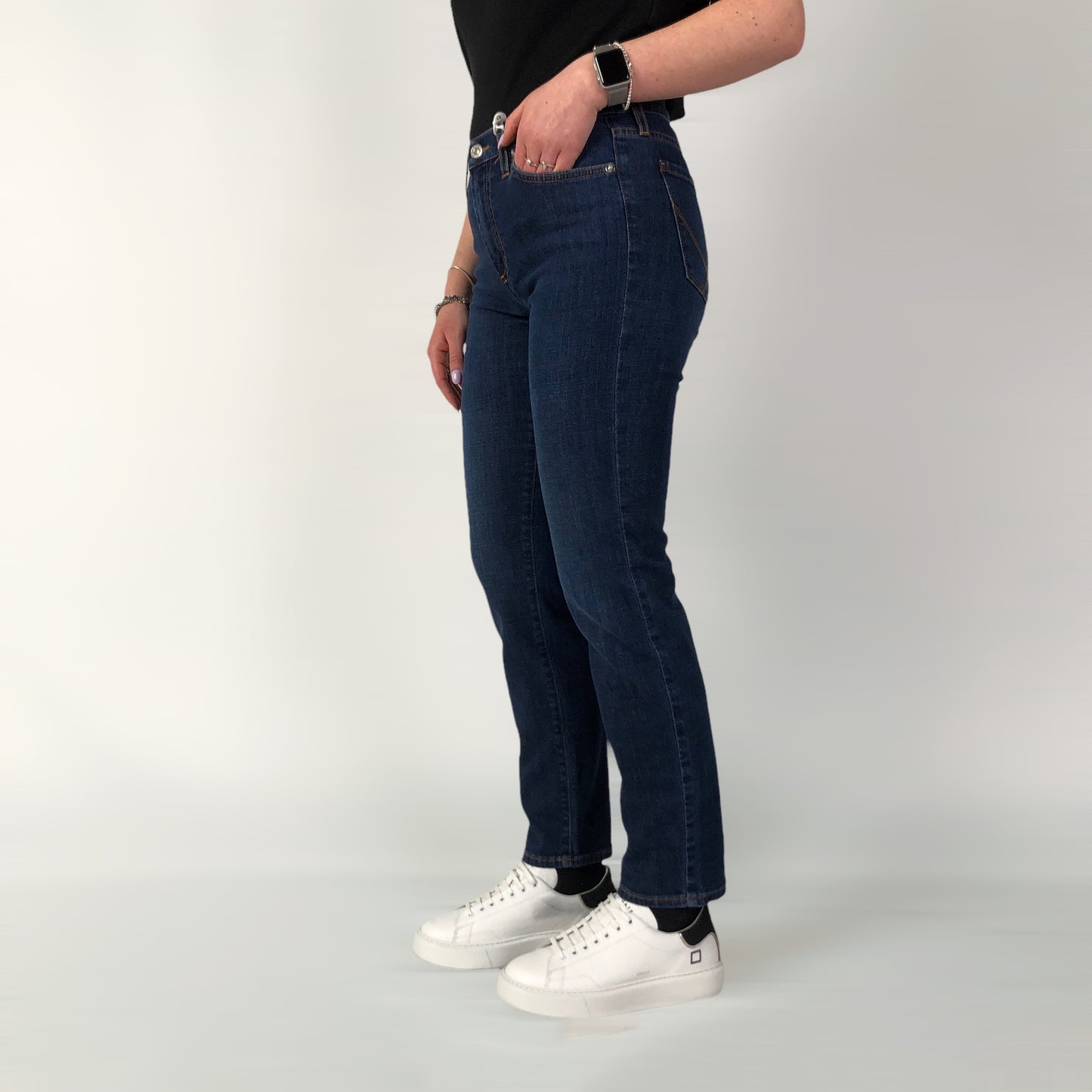 JEANS CROPPED DENIM STRETCH FLO