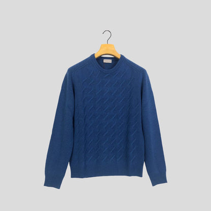 MAGLIA GIROCOLLO TRECCE