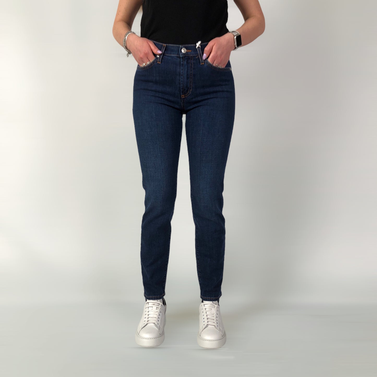 JEANS CROPPED DENIM STRETCH FLO