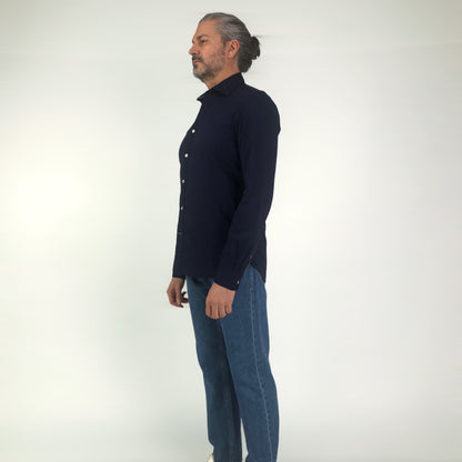 CAMICIA COLLO FRANCESE SEERSUCKER